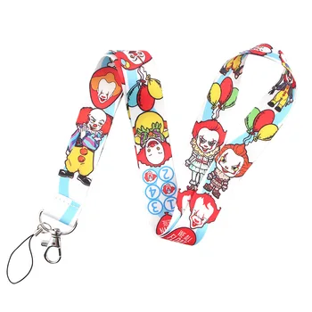 

20pcs/lot Stephen King's It Lanyard Mobile Phone Rope Documents Badge Key Strap Exhibition Work Permit Neck Strap AL0187