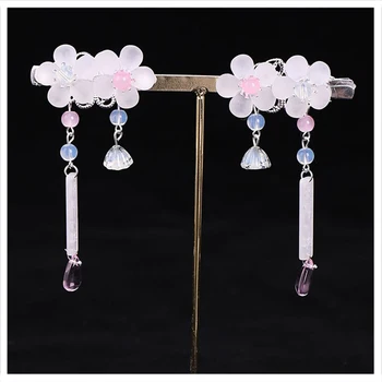 

Tulle Butterfly Ribbon Show Performance Live Broadcast Hairpin Ancient style Hair Sticks Fairy Hanfu Headdress