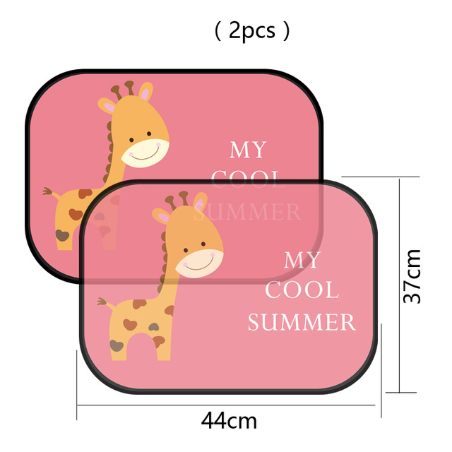 Car Side Window Sunshade Cartoon Patterned Auto Sun Shades Protector Foldable Car Cover for Baby Child Kids Car Styling