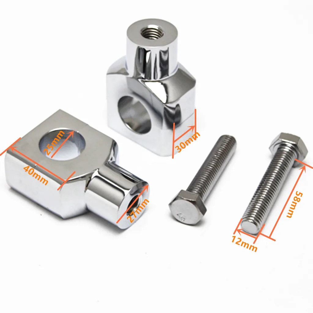 

1 Pair Bar Riser Mount Holder Clamps Adaptor For Universal 25mm Handlebar