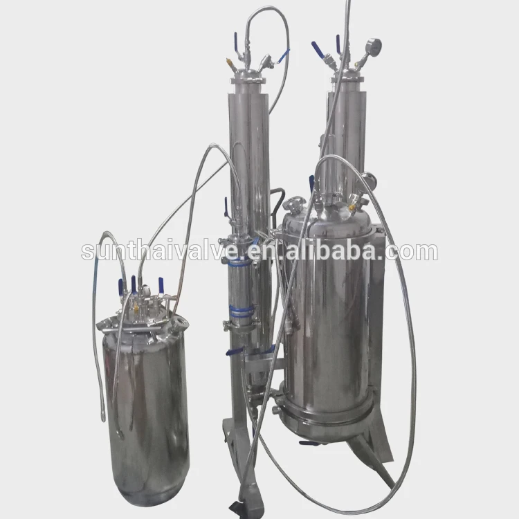 Bidirectional Closed Loop Butane Extractors top fill and bottom fill solvent essential oil extraction equipment