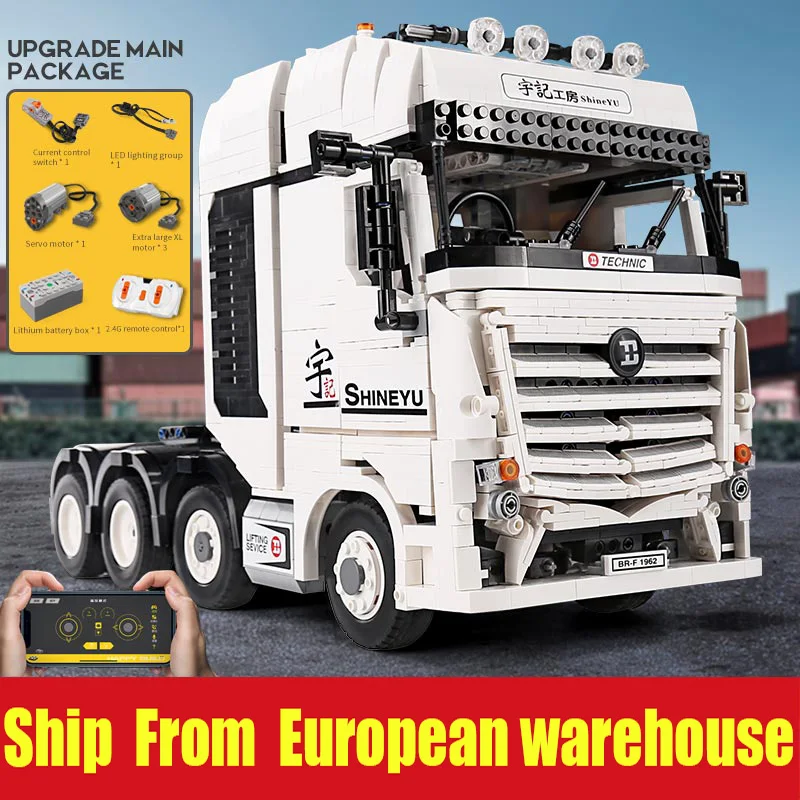 Hongkong Yu Ji грузовик автомобиль совместим 42043 Technic Benzs Arocs Модель Строительные