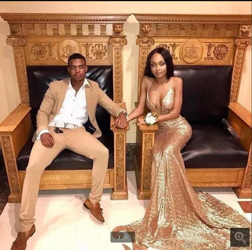 Robe De Soiree блестками Спагетти ремни длинное вечернее платье в африканском стиле сексуальная глубокий v-образный вырез Русалка золото длинные вечерние платья для выпускного вечера