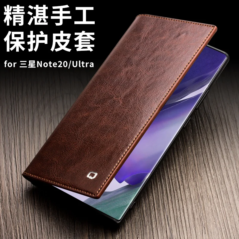 Qialino Luxury Genuine Leather Phone Cover For