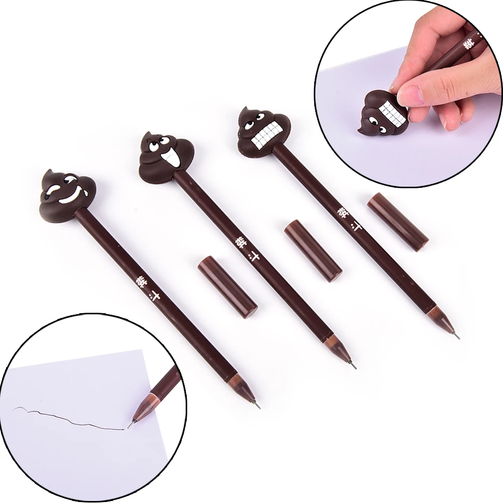 Poop neutral pen gift stationery office supplies weird personality 3D poop neutral pen