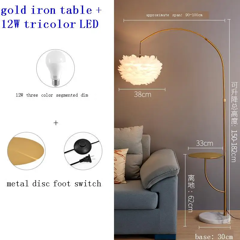Tripot Lampada Da Terra Staande потолочный Voor Woonkamer Lampadaire лампа для салона Гостиная Lampara де