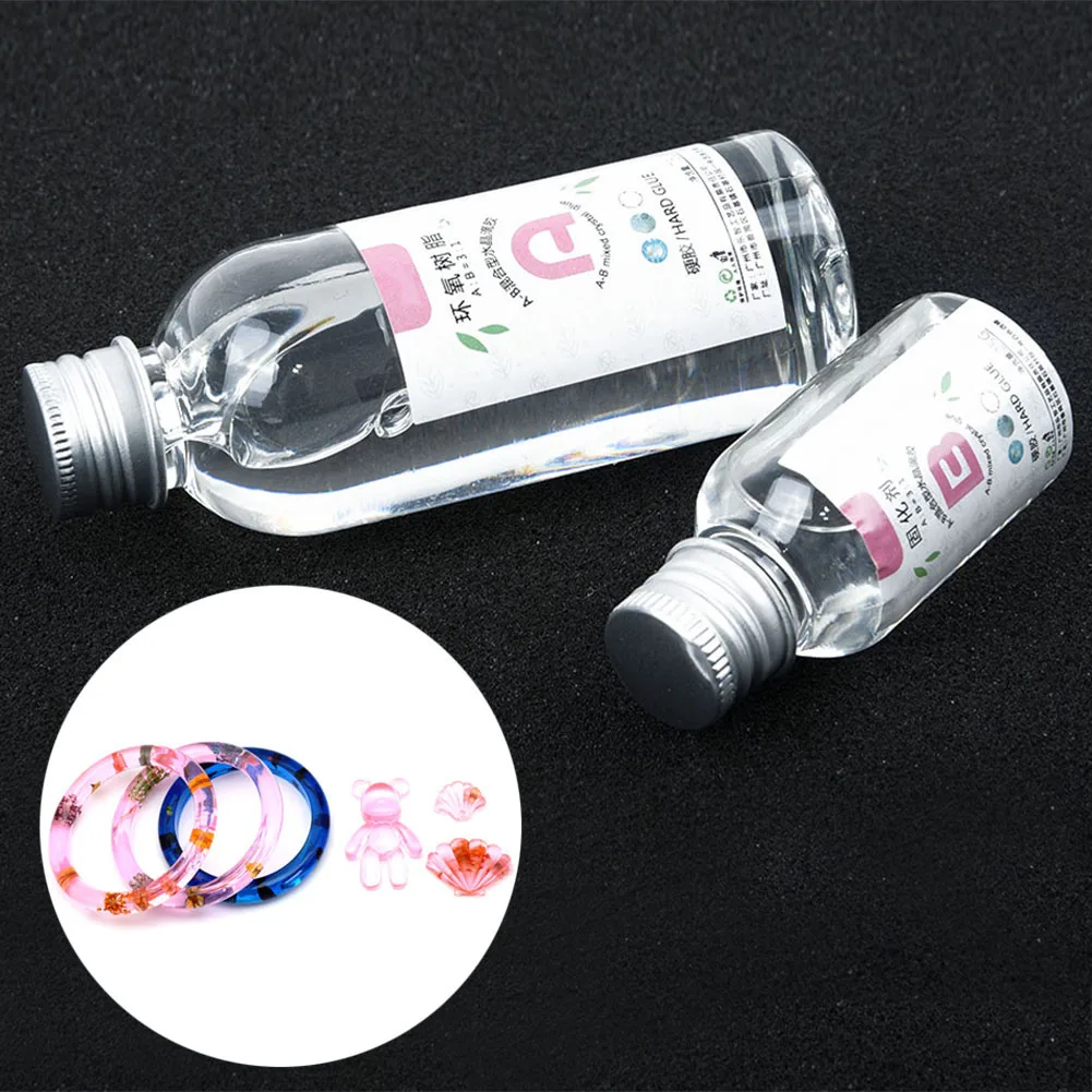 

Clear Casting Resin Epoxy High Adhesive 3:1 AB Crystal Glue Resin Jewelry Making No whitening Mixed volume Accessories