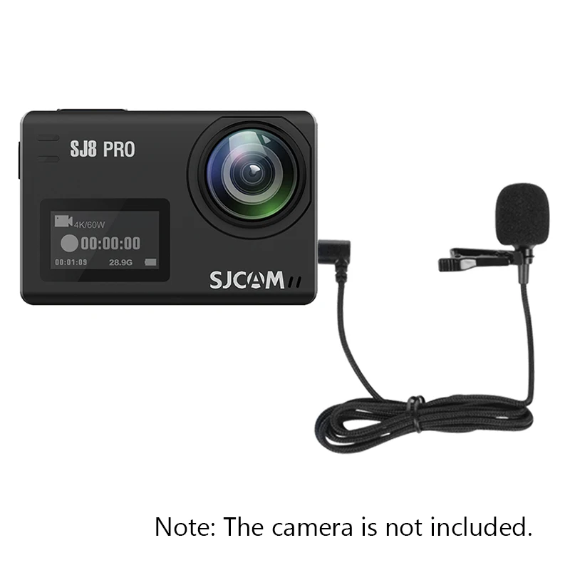 SJCAM SJ8 SJ9 Удлинительный микрофон SJCAM аксессуары type-C внешний микрофон для SJ8 Pro/SJ8 Plus/SJ9 Strike Спортивная Экшн-камера