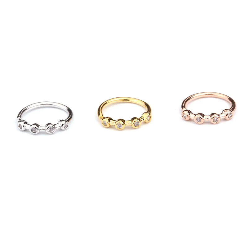 Hot sell zircon flower nose ring micro inlaid zircon puncture European and American foreign trade jewelry wholesale