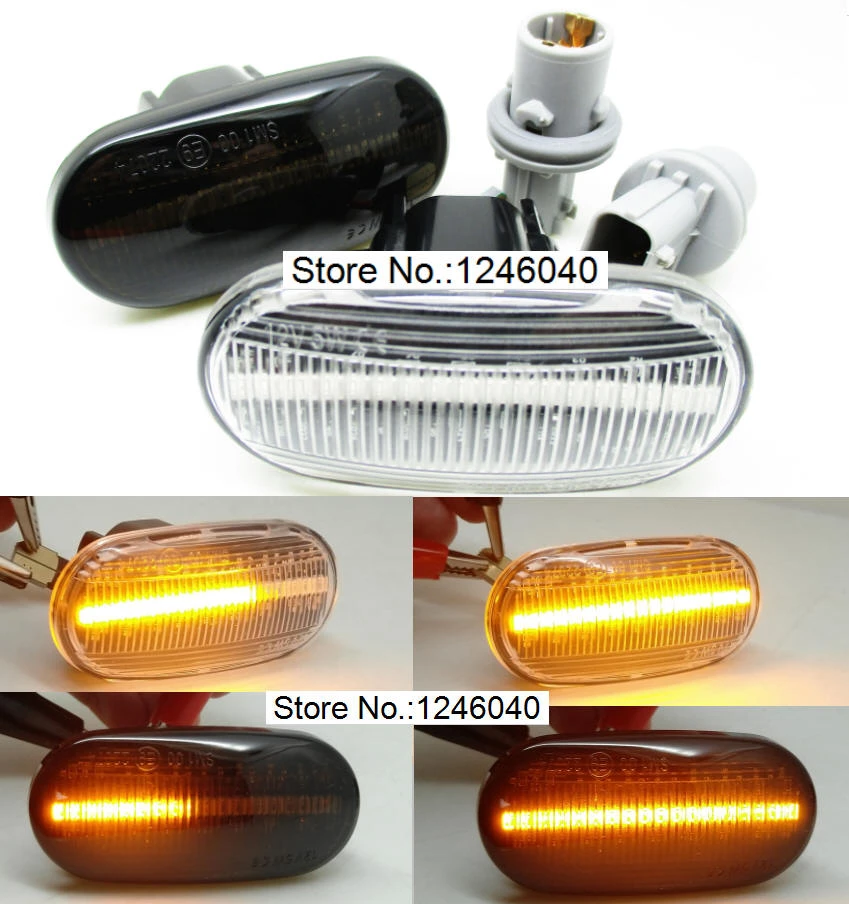 Lot de 4 led e marqué indicateurs avec 2 pin led relais pour honda XR125L 18 led