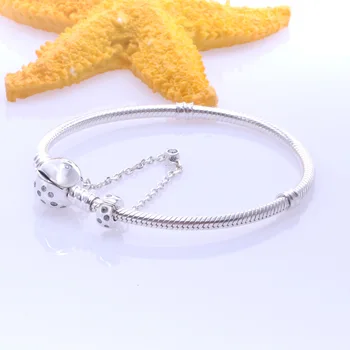 

Authentic 925sterling Silver Creative True Love Snake Bone Personality Snake Bone Pan Bracelet Fit Charm Bracelets Women Jewelry
