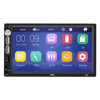 

Universal X5 7 Inch 2 DIN Car Bluetooth MP5 Player Car Audio MP4 Card U Disk FM Radio Central Control Modification Accessaries