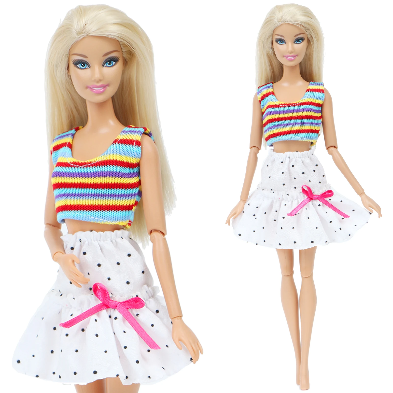 1 летнее платье ручной работы мини-платье-юбка для свадебной вечеринки Повседневная Одежда для куклы Барби DIY аксессуары Игрушки для маленьких девочек