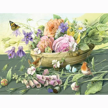 

5D DIY Diamond Painting Full Square/Round Drill "Colorful flowers " Diamond Embroidery Cross Stitch,Mosaic,Home Decor,Gift