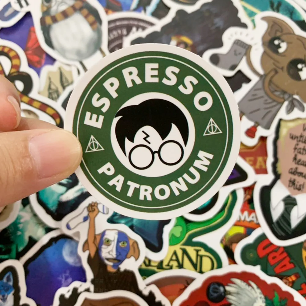 50PCS Cartoon HP Pottes Classic Harries Stickers Luggage Skateboard Laptop Sticker Refrigerator Stationery Waterproof Stickers