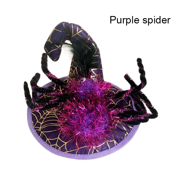 Хэллоуин Волшебная Шляпа ведьмы Pet Wizard Spider cap для кошки собаки вечерние украшения MDJ998