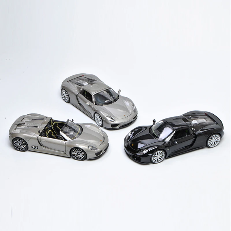 Модель Welly 1/24 1:24 Porsche 918 Spyder спортивная литая модель игрушка на день рождения для