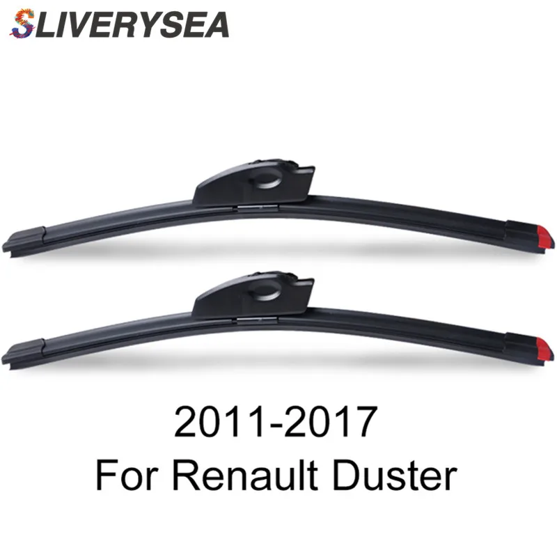

SLIVERYSEA Replace Wiper Blade for Renault Duster 2011-2017 Silicone Rubber Windshield Windscreen Wiper Auto Car Accessories