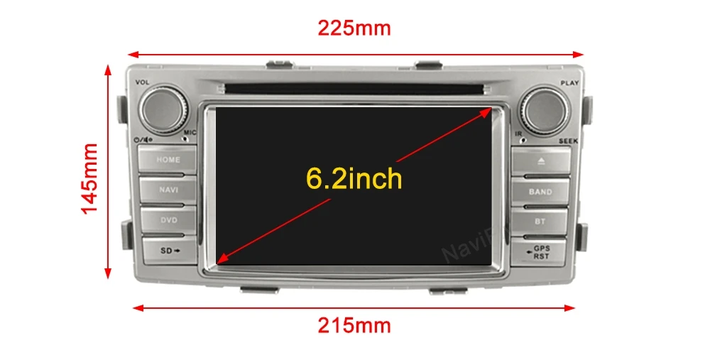 Новинка! Android 9,0 автомобильный dvd-плеер для Toyota Hilux Fortuner 2012- Автомобильный Радио gps Навигация стерео Мультимедиа Bluetooth wifi