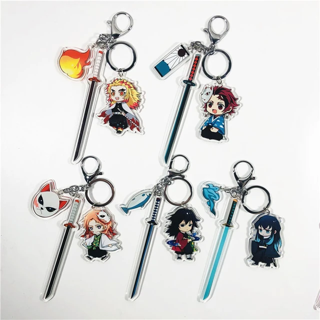 Porte-clés Anime Demon Slayer: Kimetsu No Yaiba Chibi porte-clés