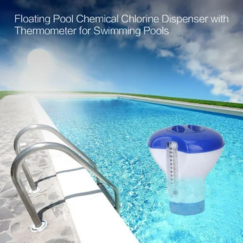 

Plastic Chemical Dispenser Cleaner 12.5 * 12.5 * 13 cm Floating Chlorine Hot Tub