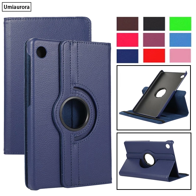 360 Rotating Case for Huawei MediaPad M5 Lite T3 8” PU Leather Cover MatePad T8 8.0 Kobe2-L03 KOBE2-L09/W09 Tablet | Компьютеры и