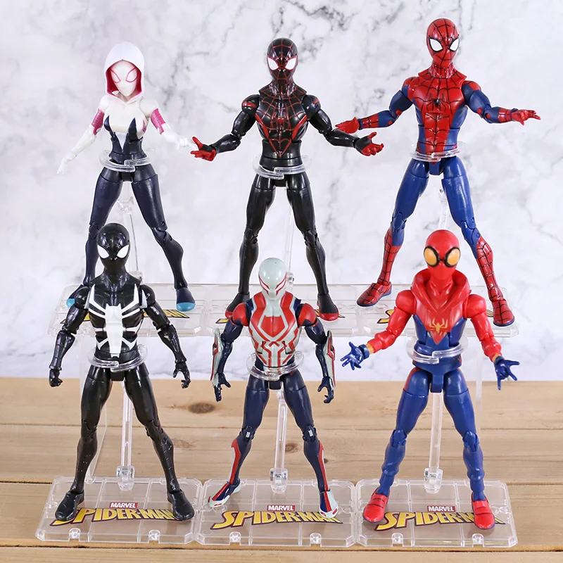 

Marvel Hero Spiderman Into the SpiderVerse Figures Miles Morales 2099 SpiderGwen Figure