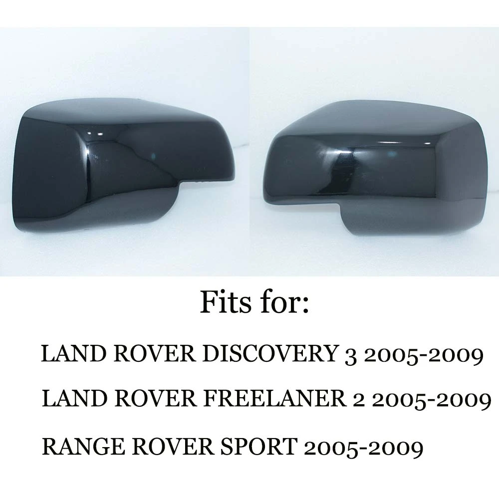 Black Wing Mirror Cover For Land Rover Discovery 3 / Freelander 2