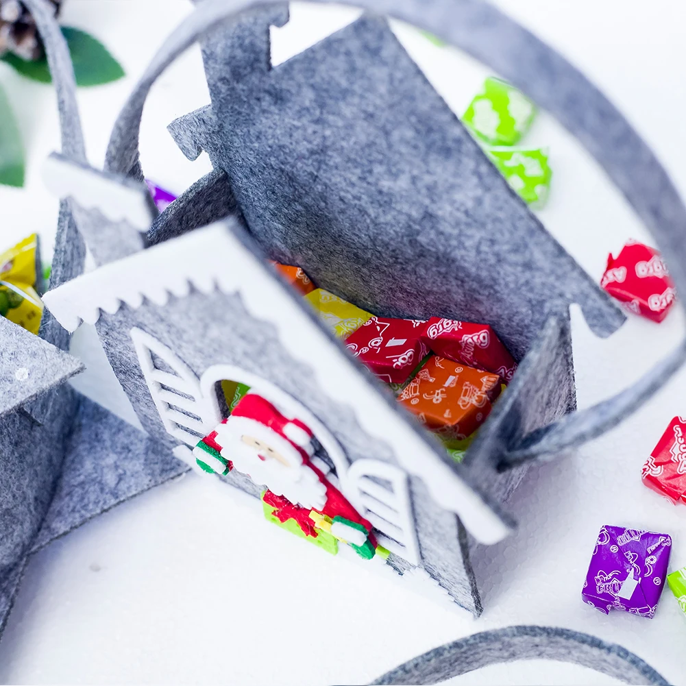 Cartoon Portable Felt Mini Candy Handbag Cute Decoration Fabala Christmas