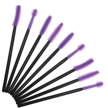

200Pcs Disposable Wands Silicone Eyelash Brushes Eyebrow Silicone Brush Mascara Wand Applicator Eyelash Comb Makeup Tool