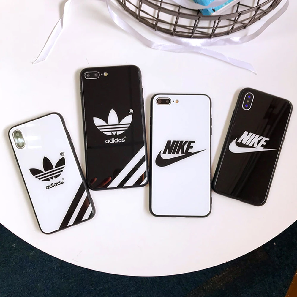 

Fashion case For iPhone X XS XR xsmax 11 11 Pro MAX 6s 7 8 8plus Glass Popular pattern shell