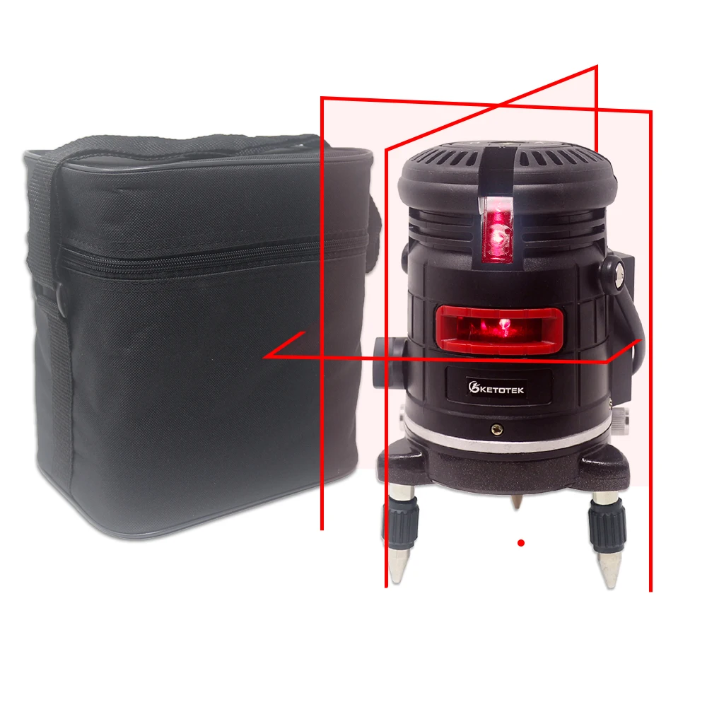 

Laser Level 5 Lines 6 Points Self-leveling 360 Horizontal Vertical Line With Tilt&Outdoor Function Construction Measuring Tool