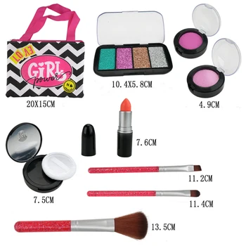 

10Pcs/set Children Makeup Pretend Play Simulation Cosmetic Kit Electric Massager Beauty Toy Girls' Birthday Gift