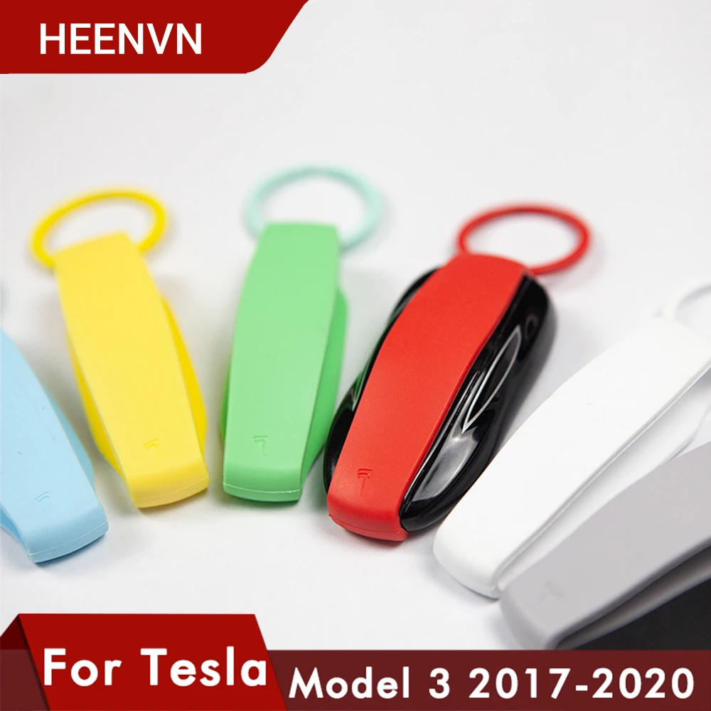 Чехол Heenvn Model3 для автомобильного ключа чехол Tesla Model 3 Белый защитный брелок S X