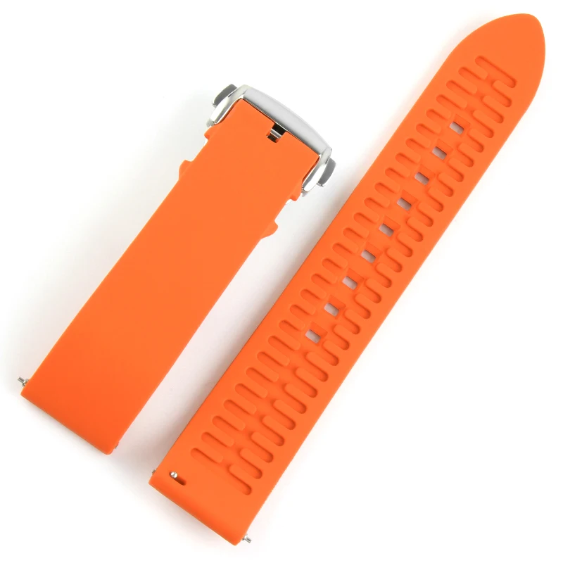 Orange2 get 1 free Ремешок для часов Fluororubber Ремешки для наручных часов buy one get one free 20 мм 22 мм 24 мм 21 мм 19 мм мягкий резиновый ремешок для часов Apple - Цвет ремешка: Orange2 get 1 free