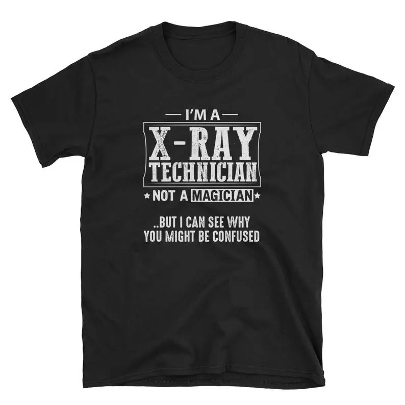 X-ray техник рубашка подарок футболка волшебника модная футболка хлопок футболка топы, футболки