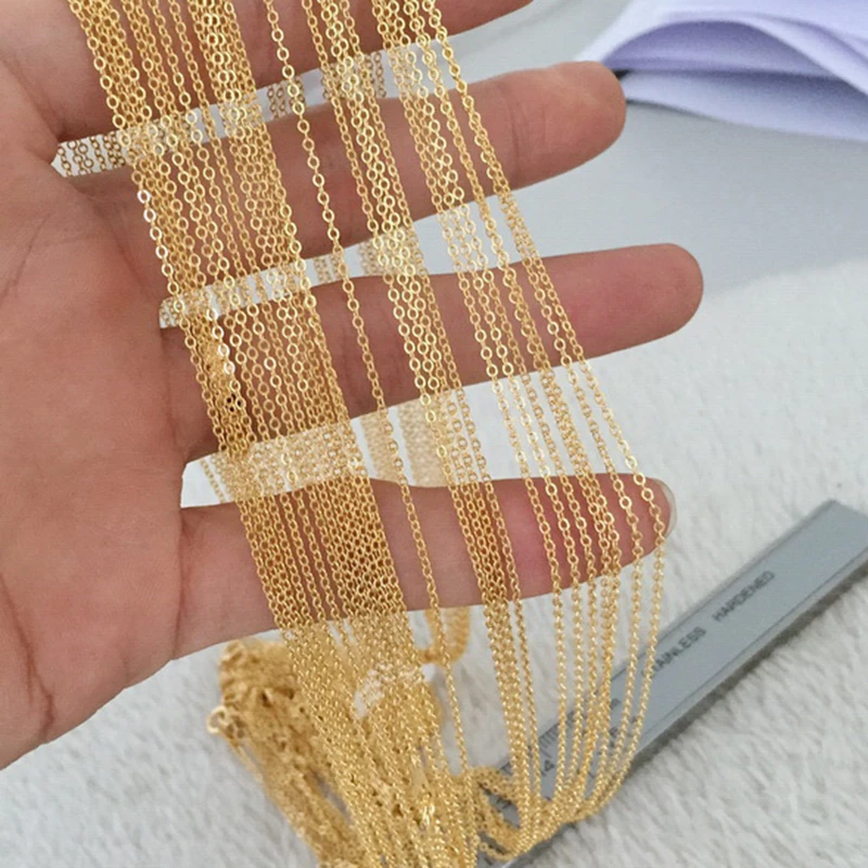 1.28mm Gold Filled Chain Flat O Chain Stamp:1/20 14KGF