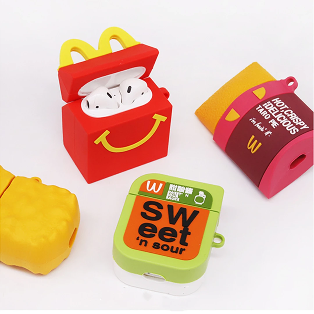 Delicious 3D mcdonald's сладкий соус Bluetooth беспроводная гарнитура Airpods мягкий чехол для гарнитура для Airpods защитный чехол