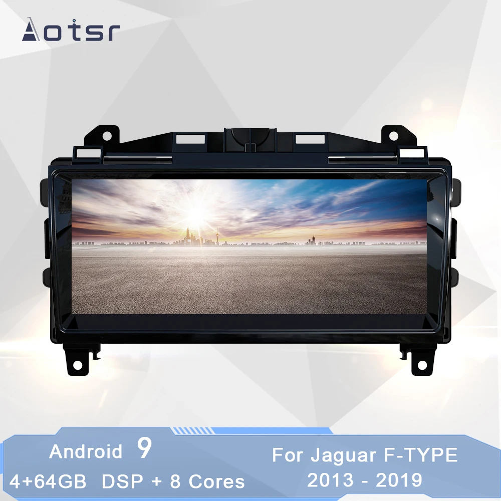 Автомобильный плеер AOTSR Android 9 для Jaguar F TYPE 2013-2019 Авторадио GPS-навигация DSP