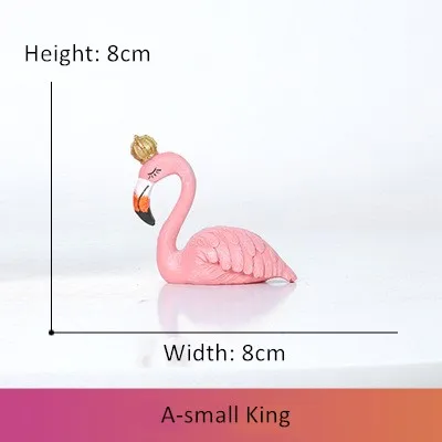 Вечерние украшения с изображением фламинго для дня рождения, вечерние Принадлежности для бара «сделай сам», вечерние принадлежности для девушек в тропическом стиле - Цвет: A small king