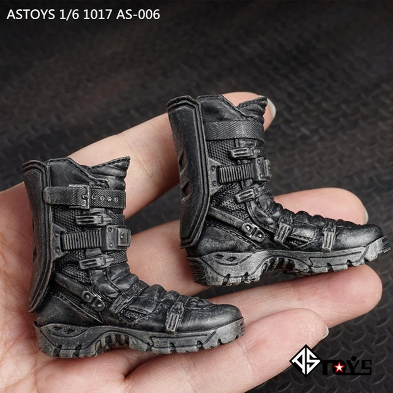 1/6 Scale Figure Black Solid Boots Combat Tactical Model Toys for 12 inches Action Figures Doll Accessories ASTOYS AS006 | Игрушки и