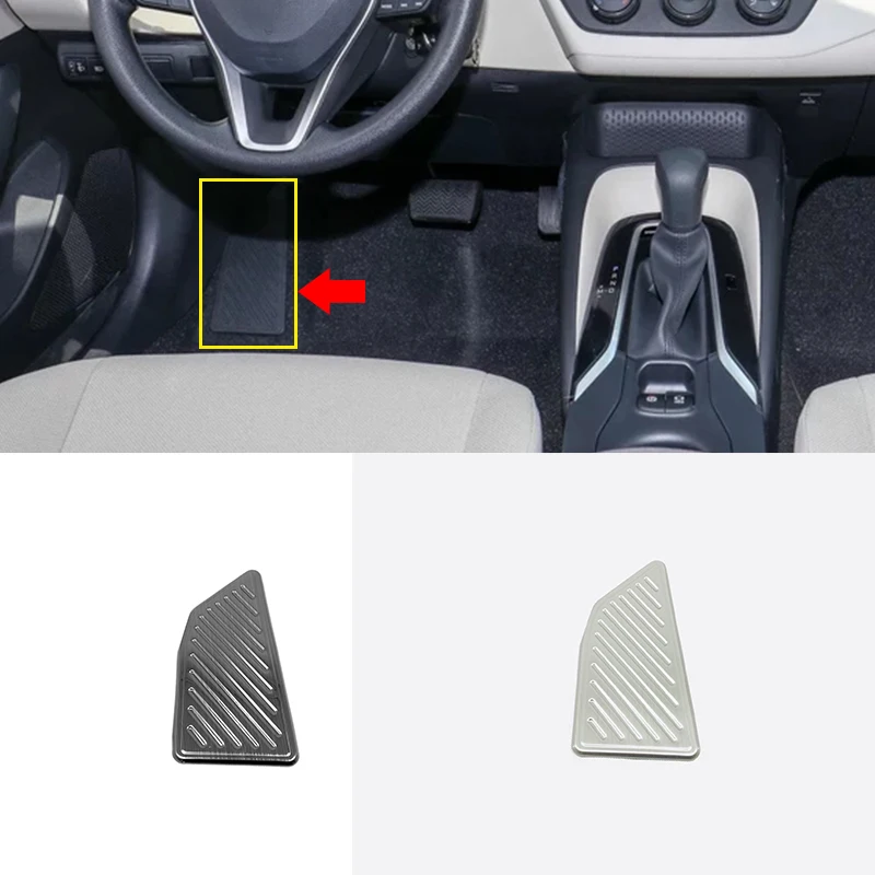 

Stainless steel For Toyota corolla E210 2019 2020 accessories internal Car Rest Pedal Decoration Cover Trim Car styling 1pcs