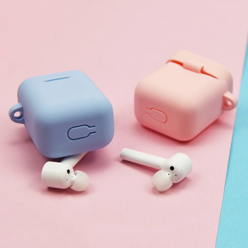 

for Mi Air Silicone Protection Anti-drop For Xiaomi Air Bluetooth Wireless Earphone Protection Cover Storage Colors Box Headset