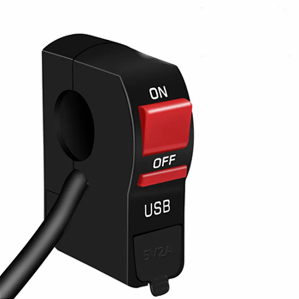 12 В с индикатором фара мотоцикла переключатель с одной зарядкой через usb модифицированный кран ручка стационарный переключатель