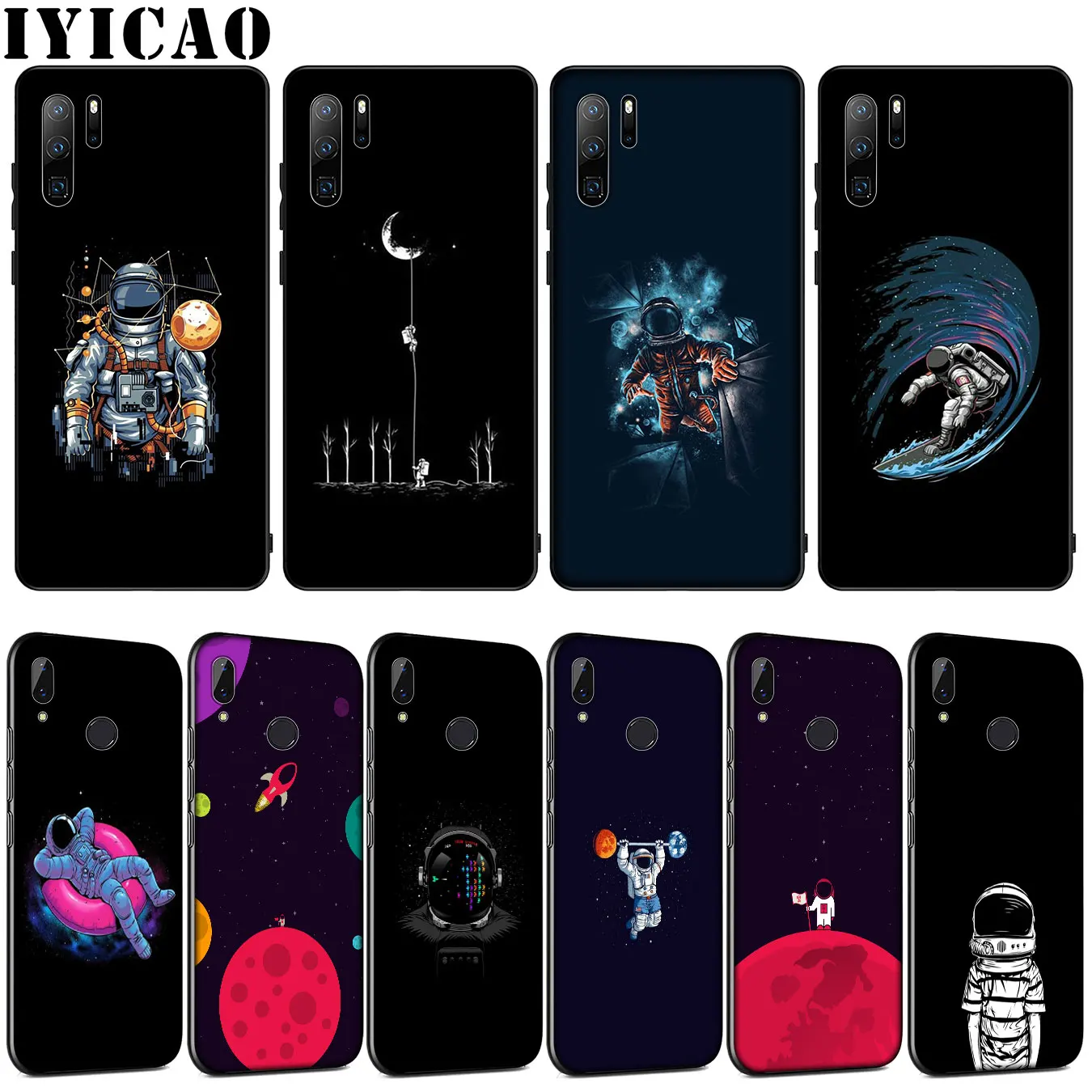 Мягкий силиконовый чехол IYICAO для Huawei P30 P20 Pro P10 P9 Lite Mini 2017 2016 P Smart Z Plus 2019 космос