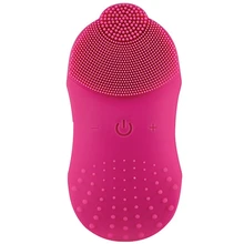 Беспроводной Индуктивный звуковой Вибрационный Электрический Очиститель для лица Силиконовый аппарат для глубокого очищения пор щетка для чистки кожи лица