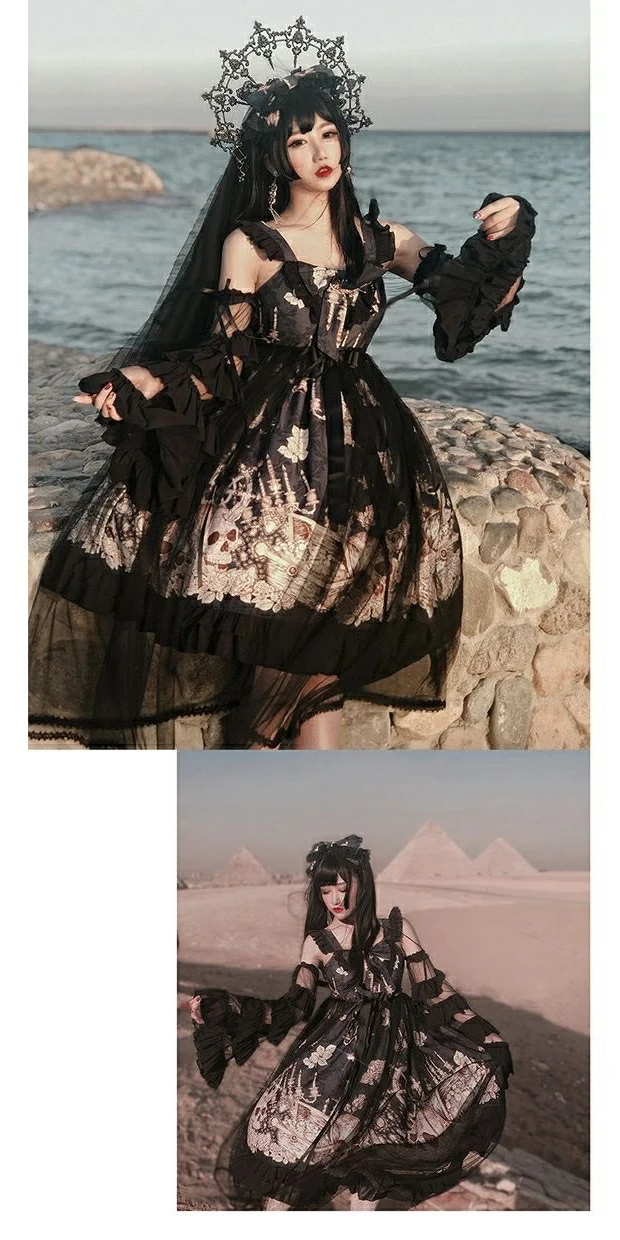 Cosplay&ware Japanese Gothic Jsk Lolita Dress Women Vintage Victorian Sleeveless Bow Princess Tea Party Dresses Girls Chic Print -Zentai shop online H9a5ede1db31642ed87dd14d4d5155ac2r.jpg