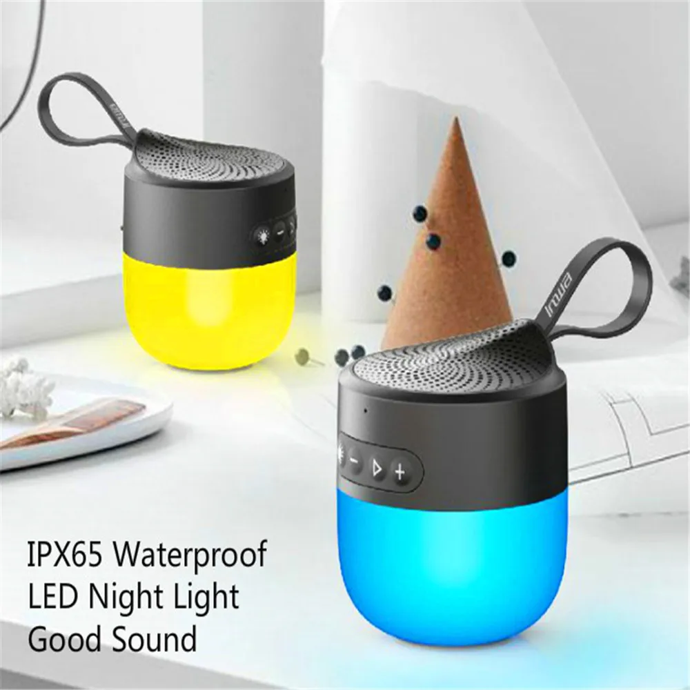 

Portable Speaker Bluetooth 5.0 Column Subwoofer Mini Speaker 3.5Mm Hifi Sound Box With Microphone Wireless Waterproof Shower