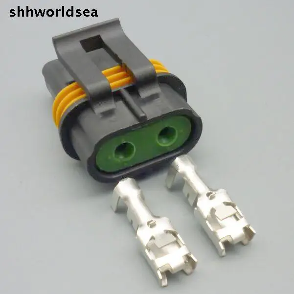 

worldgolden 2 Pin 6.3mm Female Sealed Connectors For Inline Fuse Wiring Automotive Connector 12033769