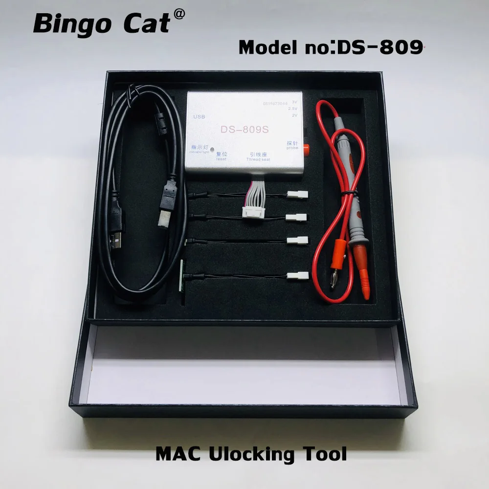 DS 809S Unlocking Tool EFI PIN PadLock Unlock for Macbook A1706 A1534 iMac Air Repair SPI ROM Read Write for Macbook iCloud SN afbeelding